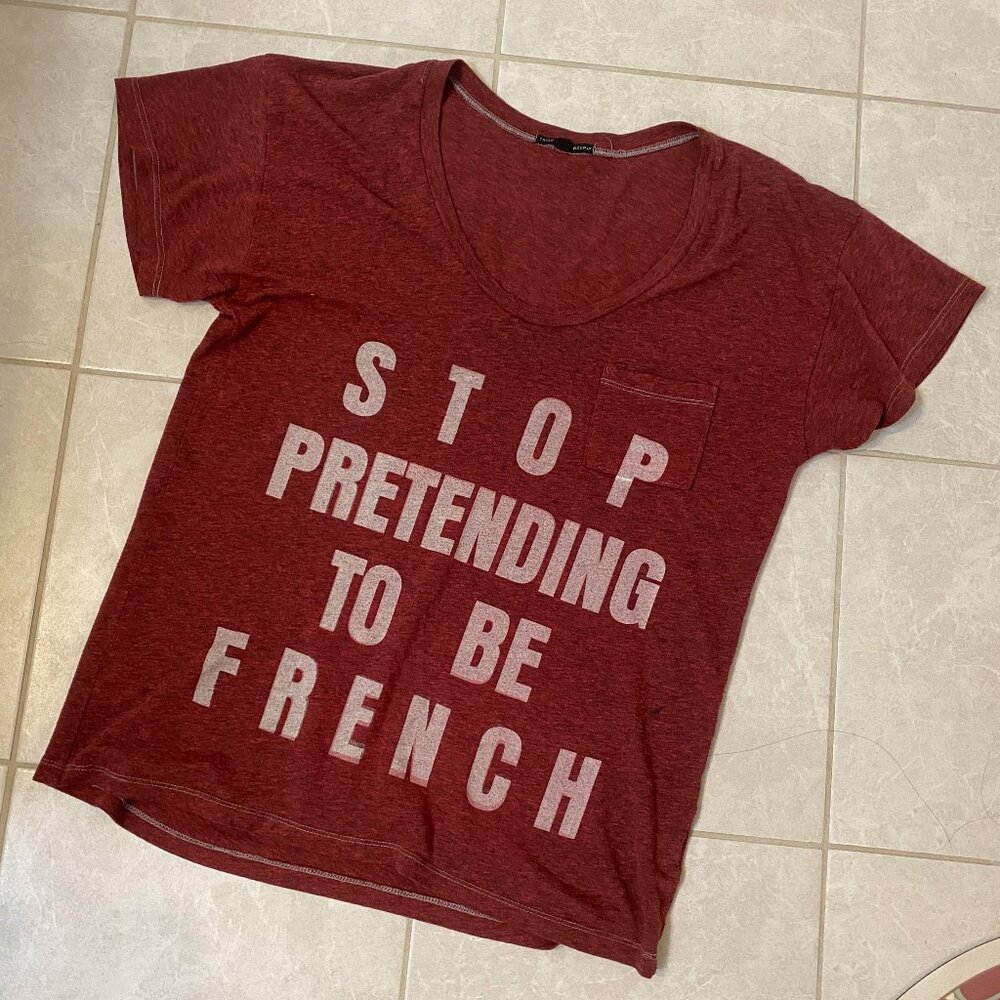 Truly Madly Deeply Red Graphic Tee M